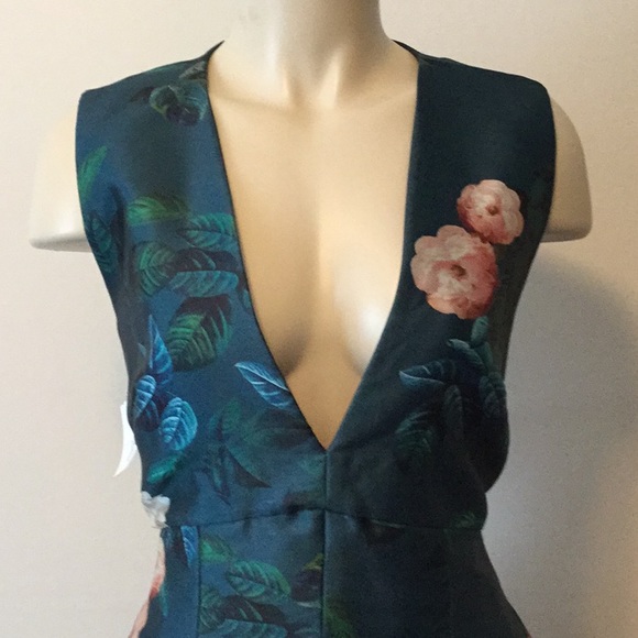 SACHIN  Dharma Plunging Sleeveless Floral-Printed - Picture 5 of 8